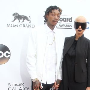 Amber Rose, Wiz Khalifa au photocall "The 2014 Billboard Music Awards" à Las Vegas, le 18 mai 2014