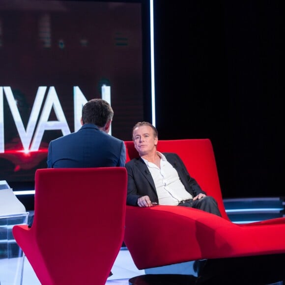 Exclusif - Enregistrement de l'émission "Le Divan" présentée par Marc-Olivier Fogiel avec Franck Dubosc en invité, diffusée le 17 juin sur France 3. Le 14 février 2016 © Cyril Moreau / Bestimage