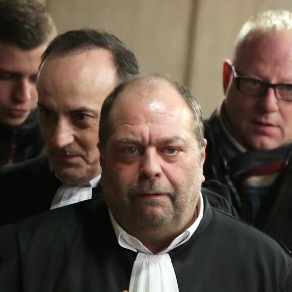 Maître Eric Dupond-Moretti, avocat de David Roquet, ex-directeur d'une filiale du groupe Eiffage lors de l'ouverture du procès de proxénétisme aggravé dit de "l'affaire du Carlton" au tribunal correctionnel de Lille, le 2 février 2015.