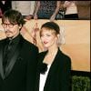 Johnny Depp et Vanessa Paradis aux Golden Globes 2005.