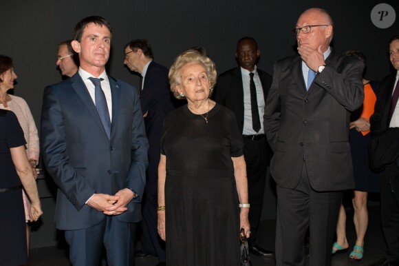 Semi-exclusif - Manuel Valls, premier ministre, Bernadette Chirac et Stéphane Martin President du Musee Chirac - Dîner anniversaire pour les 10 ans du Musée du quai Branly - Jacques Chirac à Paris, France, le 23 juin 2016. © Romuald Meigneux/Bestimage