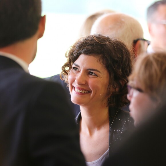 Audrey Tautou - Inauguration du nouveau chai du Château Les Carmes Haut-Brion dessiné par Philippe Starck et Luc Arsène à Bordeaux le 24 juin 2016. Le domaine, qui produit des crus de Pessac-Léognan, est la propriété du groupe immobilier Pichet. © Patrick Bernard / Quentin Salinier / Bestimage