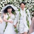 La chanteuse Beth Ditto a épousé sa fiancée Kristin Ogata en juin 2013 lors d'une cérémonie paradisiaque organisée à Hawaï et à laquelle a assisté le couturier français Jean-Paul Gaultier.