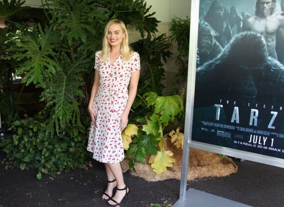 Margot Robbie, en conférence de presse pour le film "The Legend of Tarzan". Le 26 juin 2016 au Beverly Hilton, à Beverly Hills.