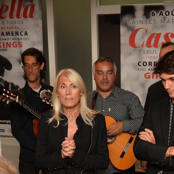 Exclusif - Marie Sara et Sébastien Castella - Présentation presse de la corrida Flamenca des Saintes-Maries de la Mer "Castella seul contre 6 toros" qui aura lieu le 6 août 2016, au Carré des Feuillants, rue de Castiglionne à Paris, le 27 juin 2016. © Veeren/Bestimage