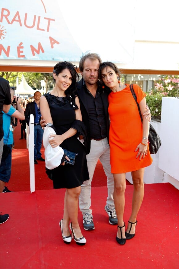 Fabienne Carat, Stéphane Henon et sa femme Isabelle - Avant-première du film "Passer l'Hiver" lors du 11ème festival "Les Hérault du cinéma et de la télé 2014" au Cap d'Agde le 30 juin 2014.