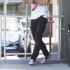 Megan Fox enceinte et son mari Brian Austin Green sont allés déjeuner avec leurs enfants Noah et Bodhi à Studio City, le 1er juillet 2016