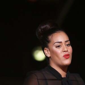 Exclusif - Amel Bent - Enregistrement de l'émission "Alors on chante" au palais des sports à Paris, qui sera diffusée le 28 novembre 2014 en Prime Time sur TF1, à l'occasion des 20 ans du Sidaction et de la sortie de l'album "Kiss & Love"