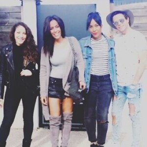 Amel Bent au concert de Céline Dion, à l'AccorHotels Arena, dimanche 3 juillet 2016