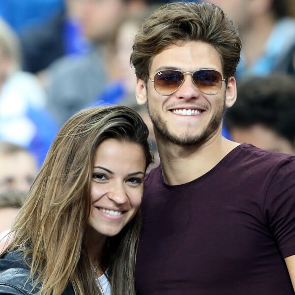 Rayane Bensetti et Denitsa Ikonomova lors du match du quart de finale de l'UEFA Euro 2016 France-Islande au Stade de France à Saint-Denis, France le 3 juillet 2016. © Cyril Moreau/Bestimage