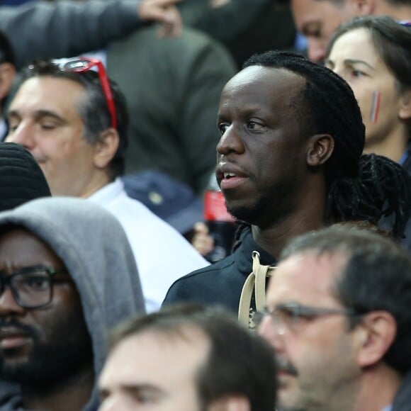 Le rappeur Youssoupha lors du match du quart de finale de l'UEFA Euro 2016 France-Islande au Stade de France à Saint-Denis, France le 3 juillet 2016. © Cyril Moreau/Bestimage