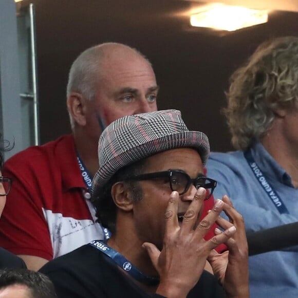 Yannick Noah lors du match du quart de finale de l'UEFA Euro 2016 France-Islande au Stade de France à Saint-Denis, France le 3 juillet 2016. © Cyril Moreau/Bestimage