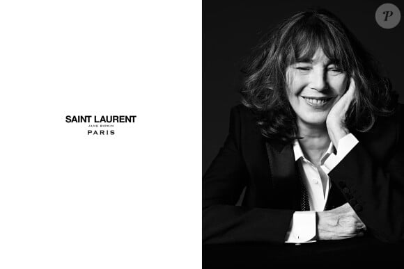 Jane Birkin, nouvelle égérie pour la maison Saint-Laurent Paris, printemps 216.