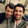 Neil Narbonne et Stéphane Plaza prennent la pose ensemble. Juillet 2016