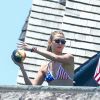 Gigi Hadid et Karlie Kloss à la fête du 4 juillet organisé par Taylor Swift à Westerly, Rhode Island, le 4 juillet 2016.
