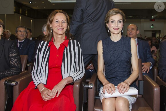 Ségolène Royal, ministre de l'environnement, de l'énergie et de la mer, chargée des relations internationales sur le climat et la reine Letizia d'Espagne - Deuxième conférence mondiale sur la santé et le climat au centre de conférences ministériel à Paris, France, le 7 juillet 2016. © Pierre Perusseau/Bestimage Second Global Conference on Health and Climate in Paris, France on July 7, 2016. © Pierre Perusseau/Bestimage