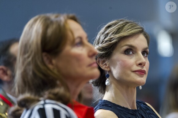 Ségolène Royal, ministre de l'environnement, de l'énergie et de la mer, chargée des relations internationales sur le climat et la reine Letizia d'Espagne - Deuxième conférence mondiale sur la santé et le climat au centre de conférences ministériel à Paris, France, le 7 juillet 2016. © Pierre Perusseau/Bestimage