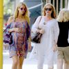 Nicky Hilton, très enceinte, fait du shopping avec sa mère Kathy Hilton à "Ralph Lauren Baby" sur Madison Avenue à New York, le 6 juillet 2016