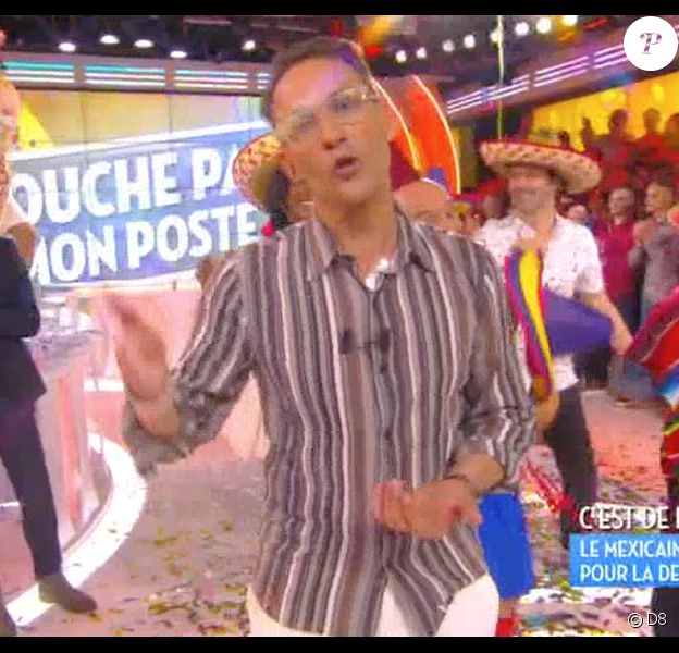Julien Courbet fait ses adieux à "Touche pas à mon poste" sur D8, le 8 juillet 2016.