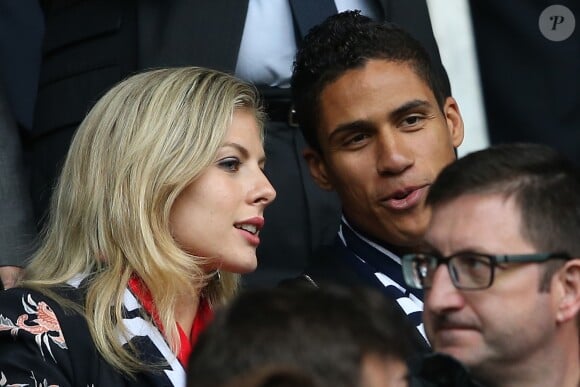 Raphaël Varane et sa femme Camille Tytgat pendant le match de l'UEFA Euro 2016 France-Suisse au Stade Pierre-Mauroy à Lille, le 19 juin 2016. © Cyril Moreau/Bestimage