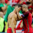 Cristiano Ronaldo et Pepe célèbrent la victoire lors du match de la finale de l'Euro 2016 Portugal-France au Stade de France à Saint-Denis, France, le 10 juillet 2016. © Cyril Moreau/Bestimage