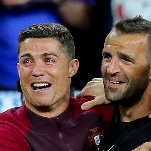 Cristiano Ronaldo et ses coéquipiers lors du match de la finale de l'Euro 2016 Portugal-France au Stade de France à Saint-Denis, France, le 10 juillet 2016. © Cyril Moreau/Bestimage