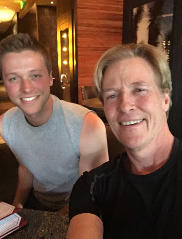 Jack Wagner et son fils Harrison en mai 2016.