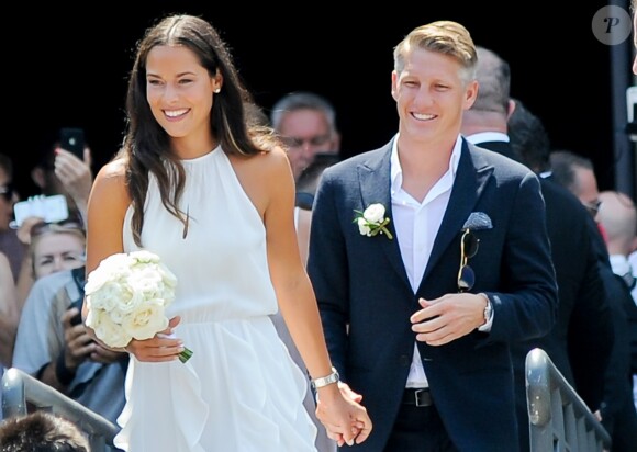 Ana Ivanovic et Bastian Schweinsteiger ont célébré leur mariage à Venise le 12 juillet 2016.