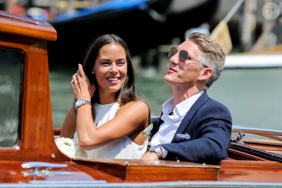 Ana Ivanovic et Bastian Schweinsteiger ont célébré leur mariage à Venise le 12 juillet 2016.