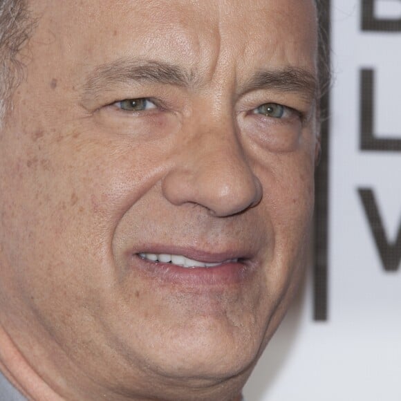 Tom Hanks lors de la première de "Hologram for the King" au festival du Film de Tribeca à New York le 20 avril 2016.