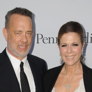 Tom Hanks et sa femme Rita Wilson à la soirée caritative Sean Parker (The Parker Institute for Cancer Immunotherapy) à Beverly Hills, le 13 avril © Birdie Thompson/AdMedia via Bestimage