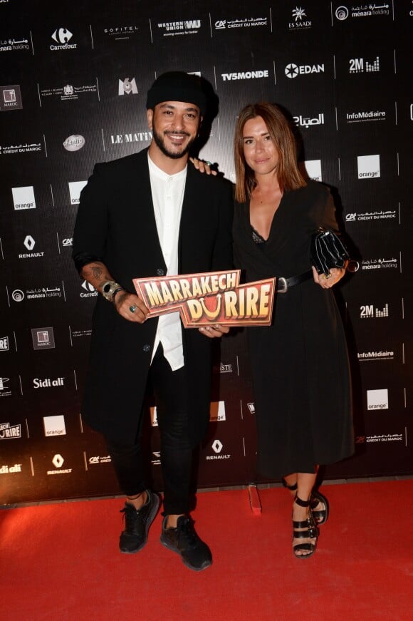 Exclusif - Slimane Nebchi (gagnant The Voice 5) et sa compagne Caroline au cocktail "Aftershow" dans le cadre du festival Marrakech du Rire 2016. Marrakech, le 4 juin 2016. © Bellack Rachid/Bestimage