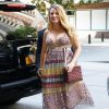Blake Lively (robe Valentin) enceinte, se promène à Tribeca, New York, le 13 juillet 2016. © CPA/Bestimage
