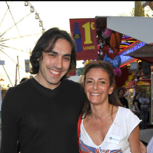 Elsa Fayer et son compagnon Zach Hanoun - Inauguration de la Foire du Trône en 2011.