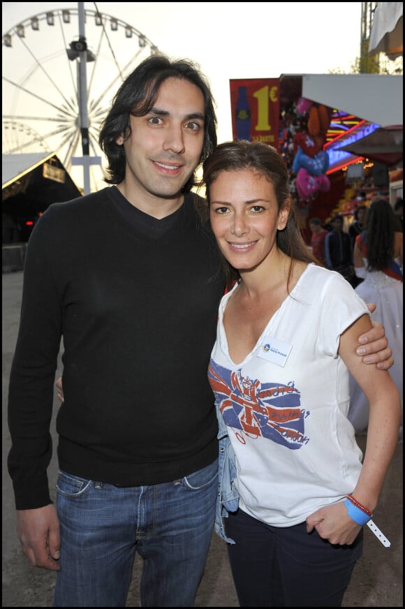 Elsa Fayer et son compagnon Zach Hanoun - Inauguration de la Foire du Trône en 2011.