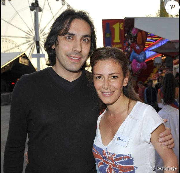 Elsa Fayer et son compagnon Zach Hanoun - Inauguration de la Foire du Trône en 2011.