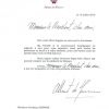 Message du prince Albert II de Monaco à Christian Estrosi à la suite de l'attentat meurtrier perpétré le 14 juillet 2016.