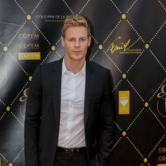 Matthieu Delormeau - Photocall "Prix Gold de la TNT 2015" au théâtre Bobino à Paris, le 9 juin 2015.