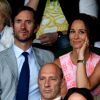 Pippa Middleton et James Matthews à Wimbledon le 6 juillet 2016. Le 17 du même mois, le couple s'est fiancé à Lake District.