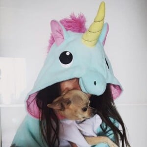 Annily, la fille d'Alizée, en licorne, sur Instagram, mardi 19 juillet 2016