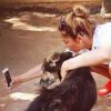 Coralie Porrovecchio des "Anges 8"engagée pour la cause animale, juillet 2016