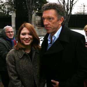 Exclusif - Léa Seydoux et Vincent Cassel à Paris le 22 janvier 2014.