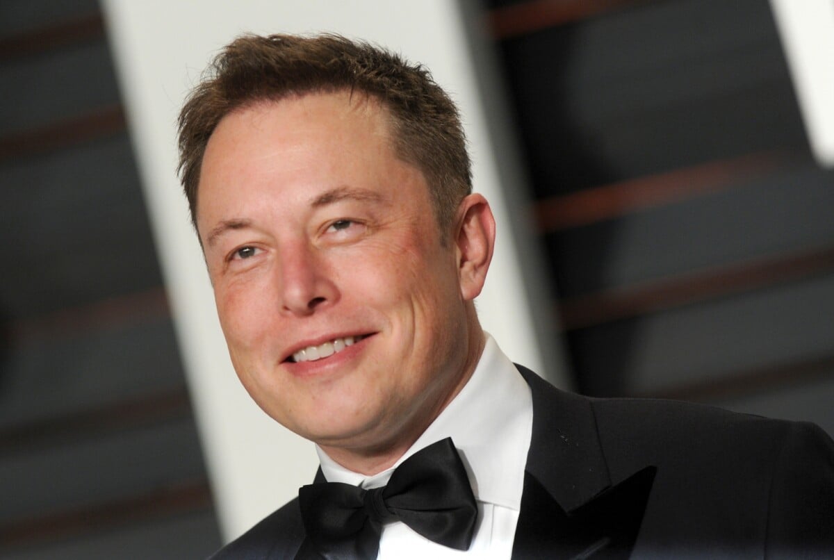 Photo : Elon Musk à la Vanity Fair Oscar Party 2015. - Purepeople