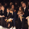 Les Beckham, Anna Wintour et James Corden à Los Angeles. Avril 2015.