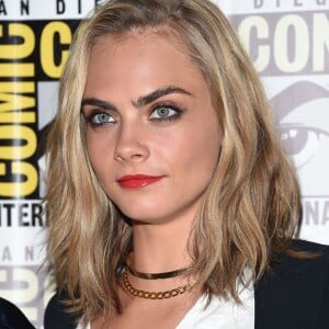 Cara Delevingne à la conférence de presse du "Comic Con International 2016" à San Diego, le 21 juillet 2016.