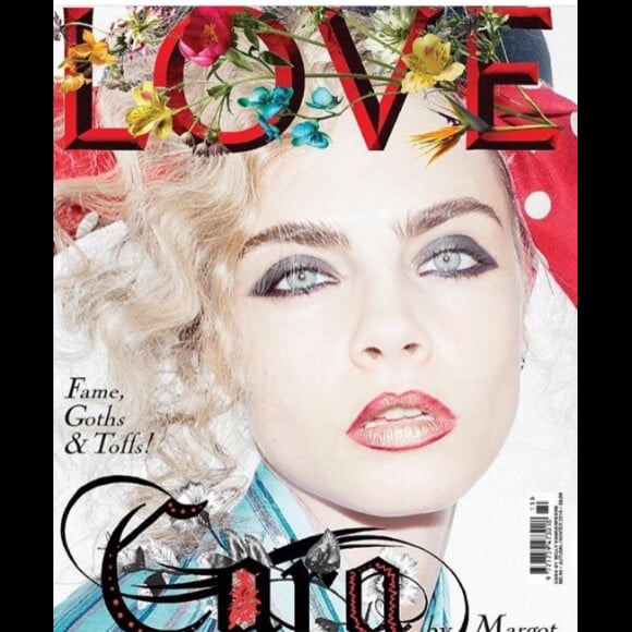 Cara Delevingne en couverture de "Love Magazine", juillet 2016.