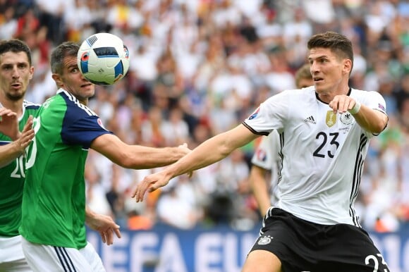 Mario Gomez - EURO 2016, l'Allemagne affronte l'Irlande du Nord à Paris, le 21 juin 2016.