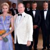 Le prince Albert II de Monaco et sa femme la princesse Charlène de Monaco - 68ème gala de la Croix-Rouge monégasque dans la salle des Etoiles du Sporting Monte-Carlo à Monaco, le 23 juillet 2016. © Bruno Bebert/Bestimage