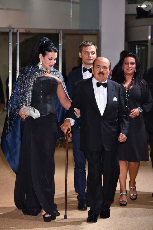 Adnan Khashoggi et sa femme Lamia - 68ème gala de la Croix-Rouge monégasque dans la salle des Etoiles du Sporting Monte-Carlo à Monaco, le 23 juillet 2016. © Bruno Bebert/Bestimage