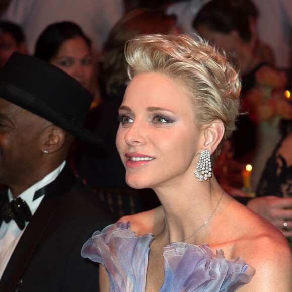 La princesse Charlène de Monaco lors du 68ème gala de la Croix-Rouge monégasque dans la salle des Etoiles du Sporting Monte-Carlo à Monaco, le 23 juillet 2016. © Palais Princier / Pierre Villard / Monte Carlo Société des Bains de Mer via Bestimage